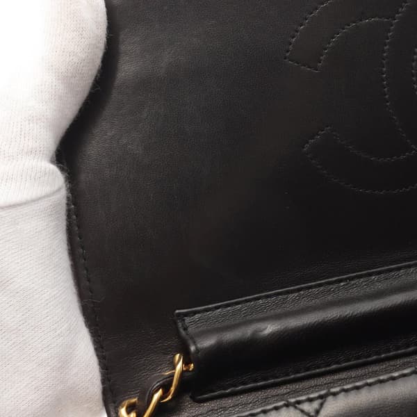 Pre-owned Chanel Quilted Lambskin Single Flap Black