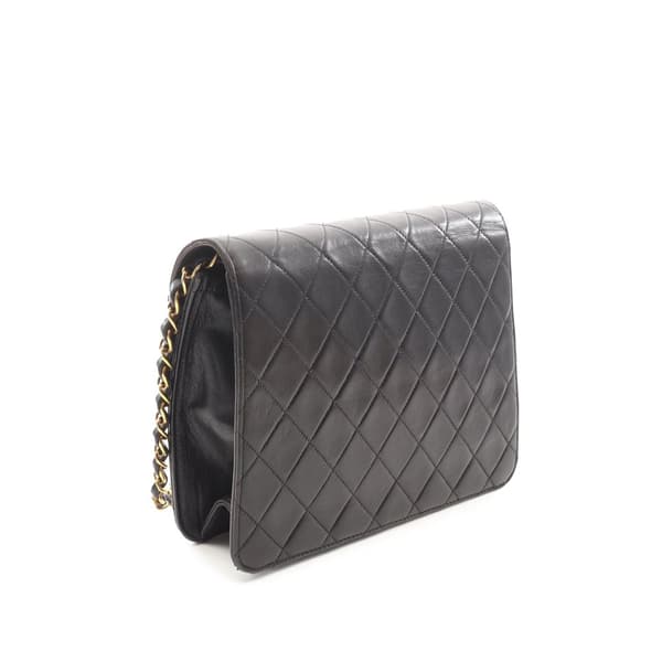 Pre-owned Chanel Quilted Lambskin Single Flap Black