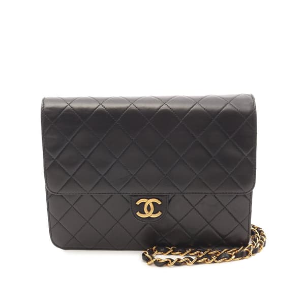 Pre-owned Chanel Quilted Lambskin Single Flap Black