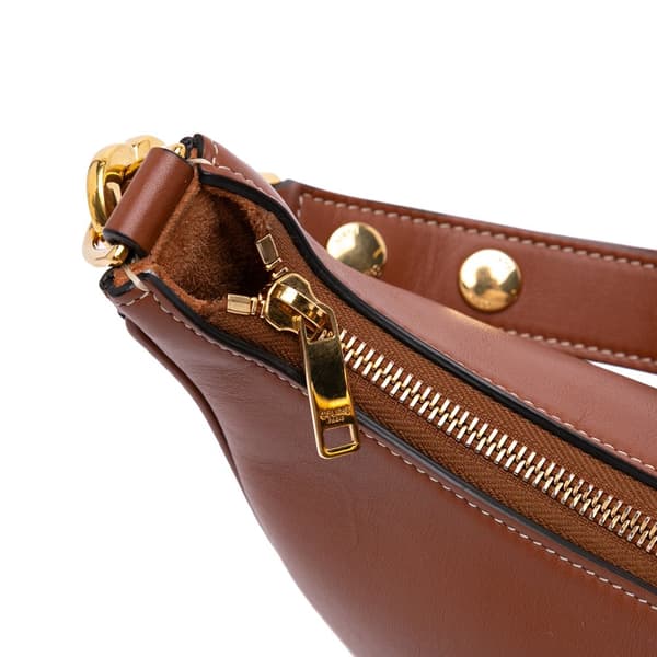 Pre-owned Celine Leather Ava Shoulder Bag Brown