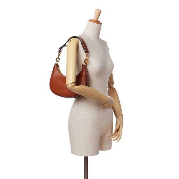 Pre-owned Celine Leather Ava Shoulder Bag Brown