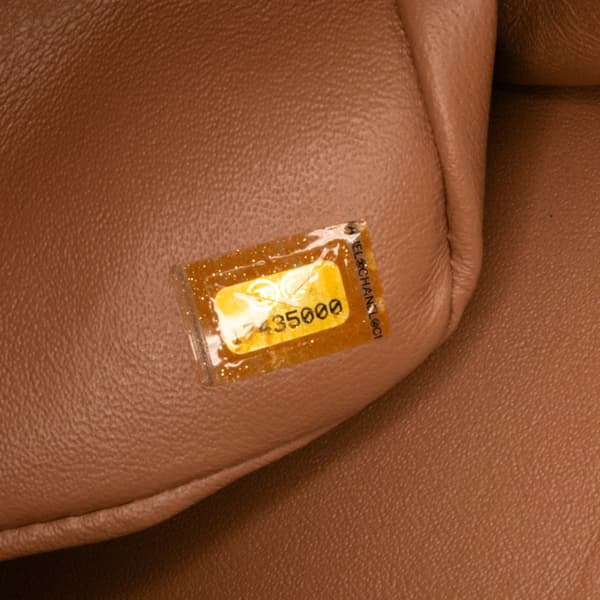 Pre-owned Chanel Jumbo Classic Metallic Patent Double Flap Brown