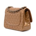 Pikkukuva 2 / 10: Pre-owned Chanel Jumbo Classic Metallic Patent Double Flap Brown