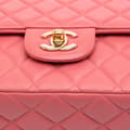 Miniatyrbilde 7 av 10: Pre-owned Chanel Medium Classic Lambskin Valentines Heart Charms Single Flap Pink