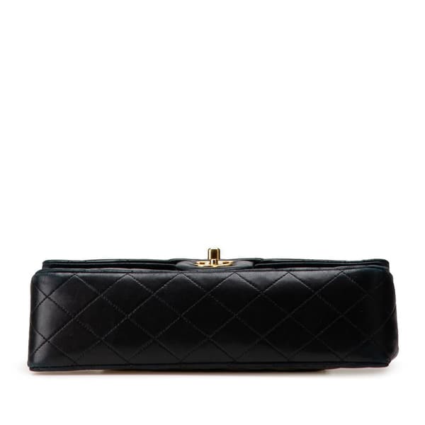 Pre-owned Chanel Medium Classic Lambskin Double Flap Black