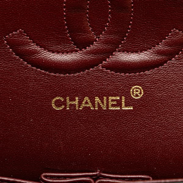 Pre-owned Chanel Medium Classic Lambskin Double Flap Black