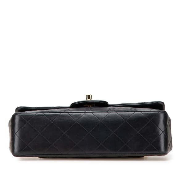 Pre-owned Chanel Small Classic Lambskin Double Flap Black