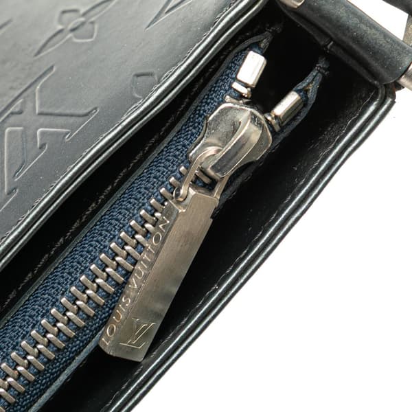 Pre-owned Louis Vuitton Monogram Mat Fowler Blue