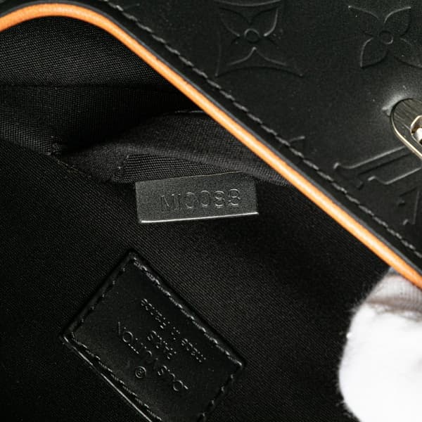 Pre-owned Louis Vuitton Monogram Mat Webster Street Black