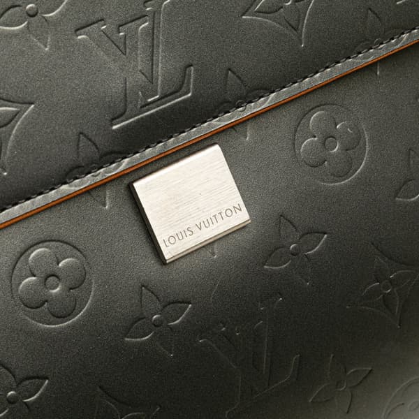 Pre-owned Louis Vuitton Monogram Mat Webster Street Black
