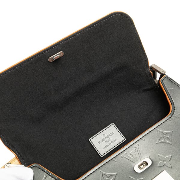 Pre-owned Louis Vuitton Monogram Mat Webster Street Black