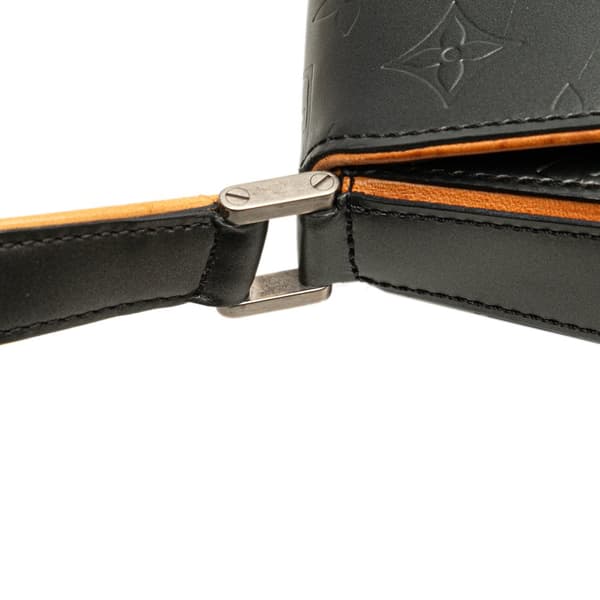 Pre-owned Louis Vuitton Monogram Mat Webster Street Black