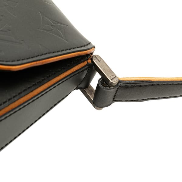 Pre-owned Louis Vuitton Monogram Mat Webster Street Black