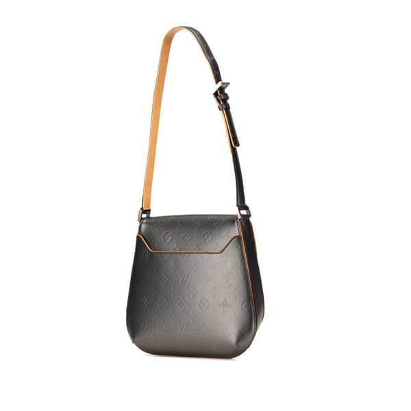Pre-owned Louis Vuitton Monogram Mat Webster Street Black
