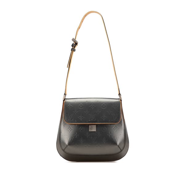 Pre-owned Louis Vuitton Monogram Mat Webster Street Black