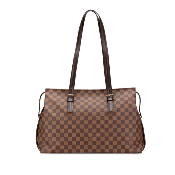 Pre-owned Louis Vuitton Damier Ebene Chelsea Brown