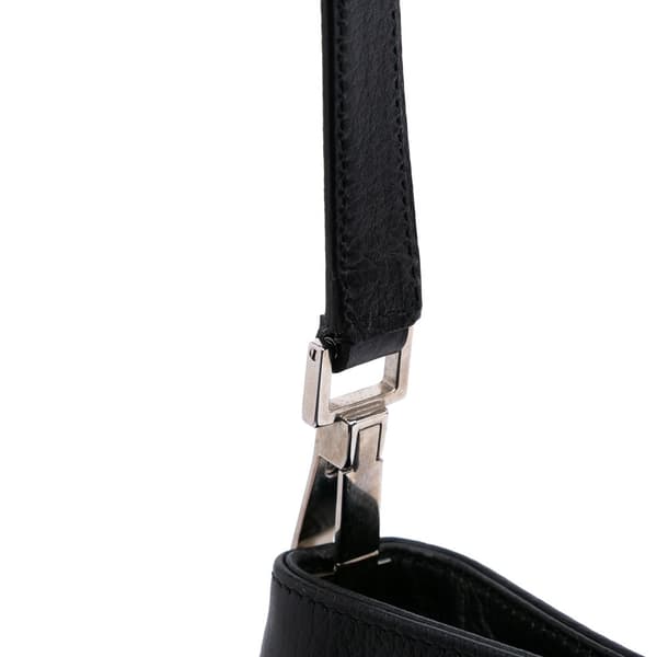 Pre-owned Gucci GG Denim Shoulder Bag Black