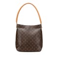 Miniatyrbild 1 av 9: Pre-owned Louis Vuitton Monogram Looping GM Brown