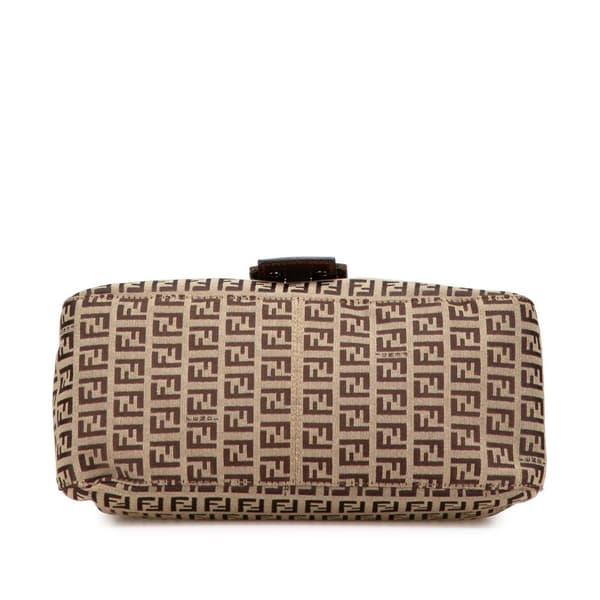 Pre-owned Fendi Zucchino Canvas Mamma Forever Brown