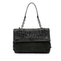 Pikkukuva 1 / 8: Pre-owned Bottega Veneta Nappa Intrecciato Tobu Olimpia Shoulder Bag Black