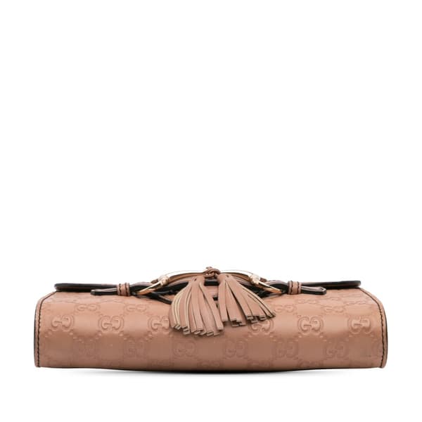 Pre-owned Gucci Small Guccissima Emily Crossbody Pink
