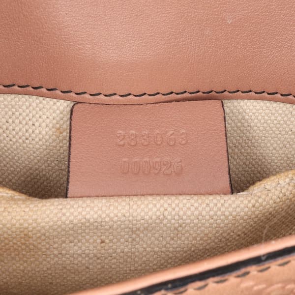 Pre-owned Gucci Small Guccissima Emily Crossbody Pink