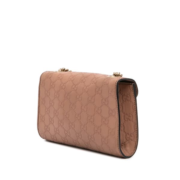 Pre-owned Gucci Small Guccissima Emily Crossbody Pink