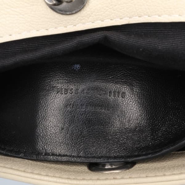 Pre-owned Saint Laurent Small Chevron Lambskin Monogram Nolita Shoulder Bag Brown