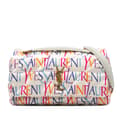 Miniatyrbild 1 av 10: Pre-owned Saint Laurent Medium Silk Carre Rive Gauche Print Patchwork Jamie Shoulder Bag White