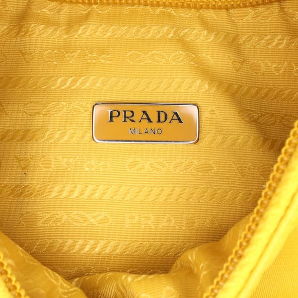 Pre-owned Prada Mini Tessuto Re-Edition 2000 Shoulder Bag Yellow