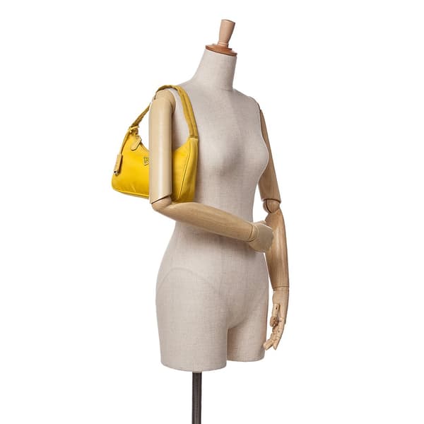 Pre-owned Prada Mini Tessuto Re-Edition 2000 Shoulder Bag Yellow