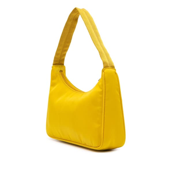 Pre-owned Prada Mini Tessuto Re-Edition 2000 Shoulder Bag Yellow