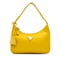 Miniatyrbillede 1 af 10: Pre-owned Prada Mini Tessuto Re-Edition 2000 Shoulder Bag Yellow