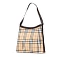 Miniatyrbilde 2 av 10: Pre-owned Burberry House Check Canvas Shoulder Bag Brown