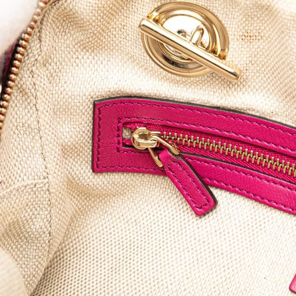 Pre-owned Gucci Patent Soho Chain Zip Shoulder Bag Pink