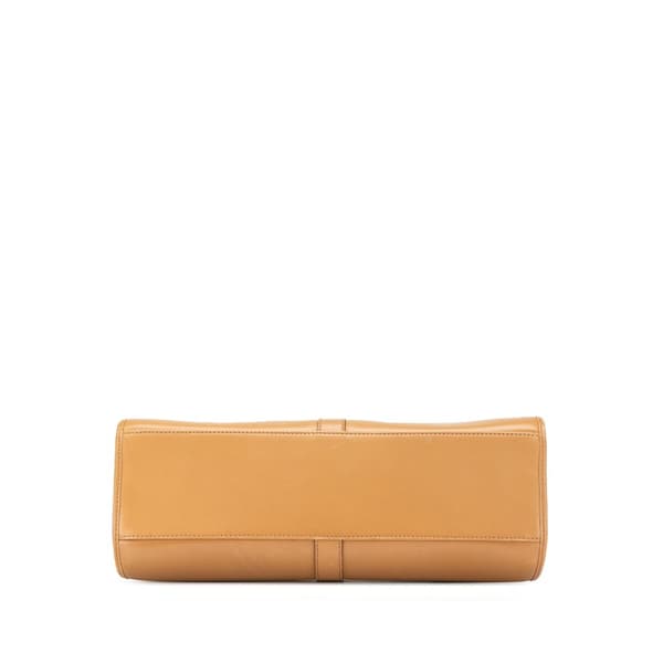 Pre-owned Gucci Calfskin Jackie Bardot Shoulder Bag Brown