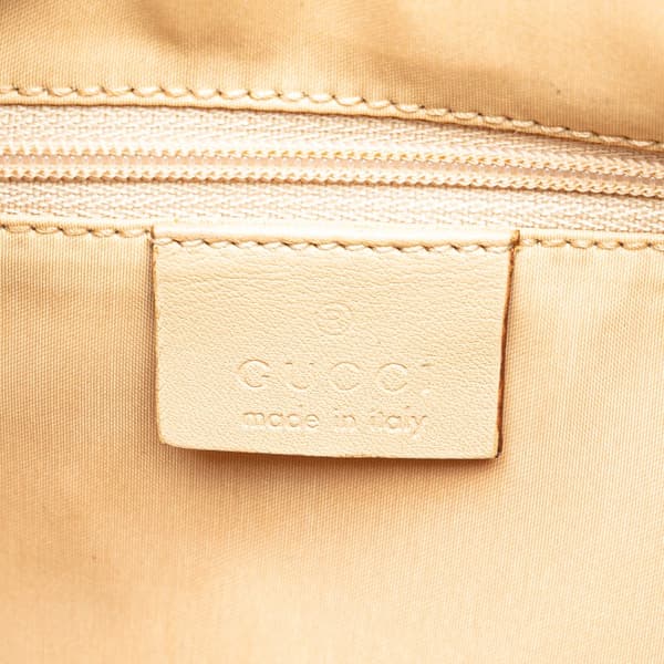 Pre-owned Gucci Leather Chain Shoulder Bag Brown