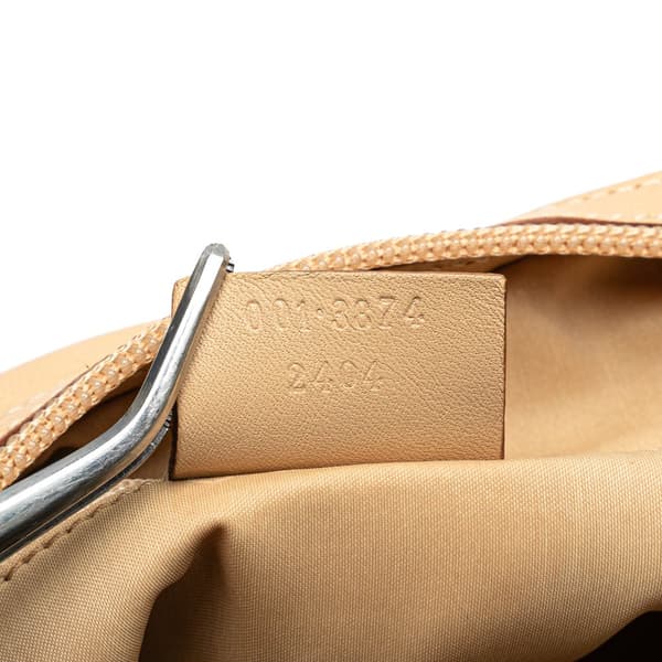 Pre-owned Gucci Leather Chain Shoulder Bag Brown