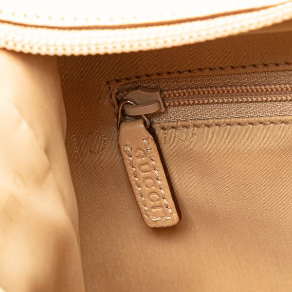 Pre-owned Gucci Leather Chain Shoulder Bag Brown