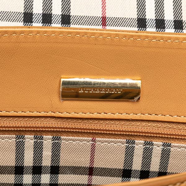 Pre-owned Burberry Leather Flap Shoulder Bag Brown
