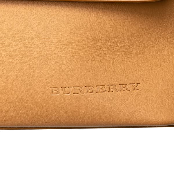 Pre-owned Burberry Leather Flap Shoulder Bag Brown