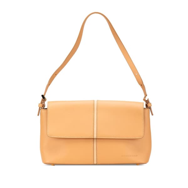 Pre-owned Burberry Leather Flap Shoulder Bag Brown