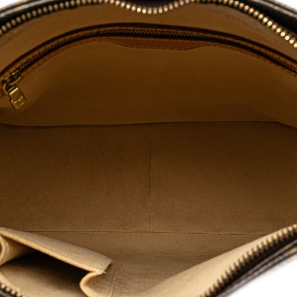 Pre-owned Louis Vuitton Monogram Looping GM Brown