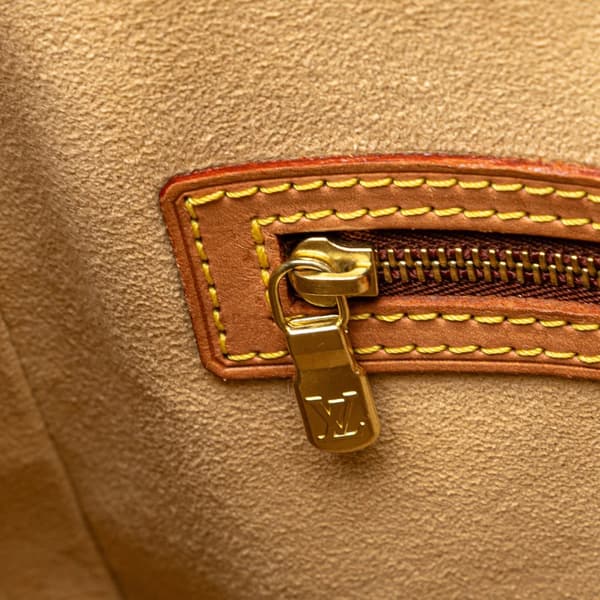 Pre-owned Louis Vuitton Monogram Looping GM Brown