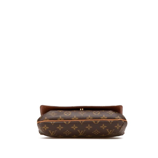 Pre-owned Louis Vuitton Monogram Musette Tango Short Strap Brown