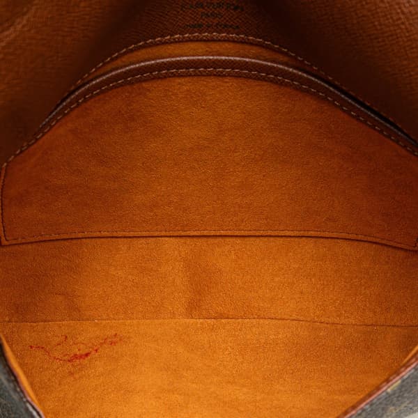 Pre-owned Louis Vuitton Monogram Musette Tango Short Strap Brown