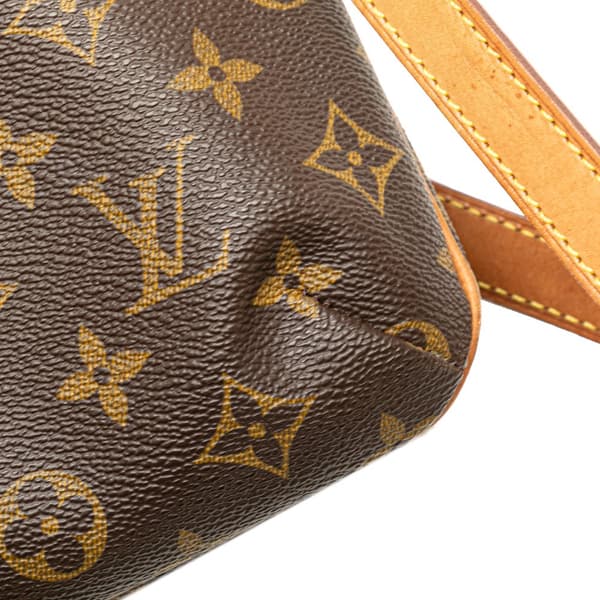 Pre-owned Louis Vuitton Monogram Musette Tango Short Strap Brown
