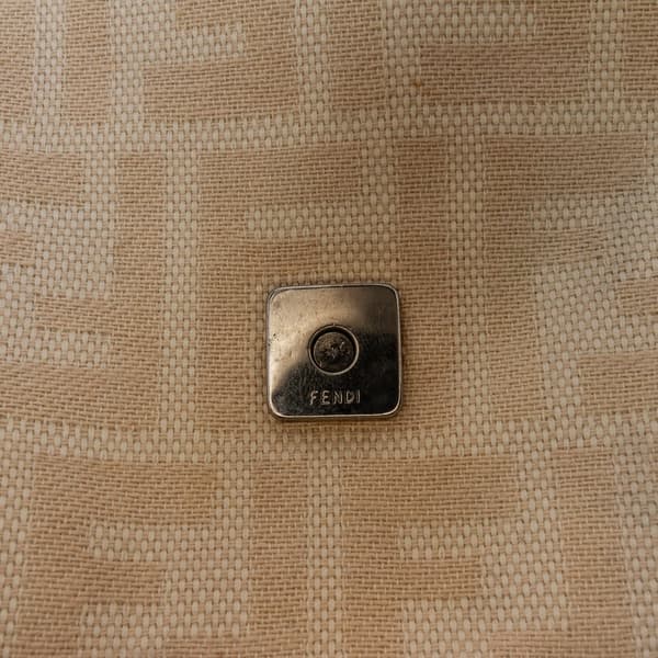 Pre-owned Fendi Zucca Canvas Mamma Forever Brown
