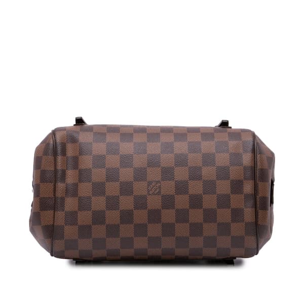 Pre-owned Louis Vuitton Damier Ebene Rivington PM Brown