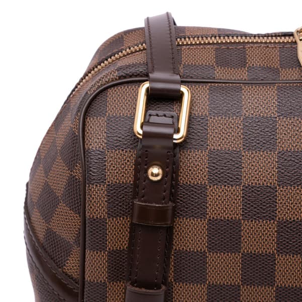 Pre-owned Louis Vuitton Damier Ebene Rivington PM Brown